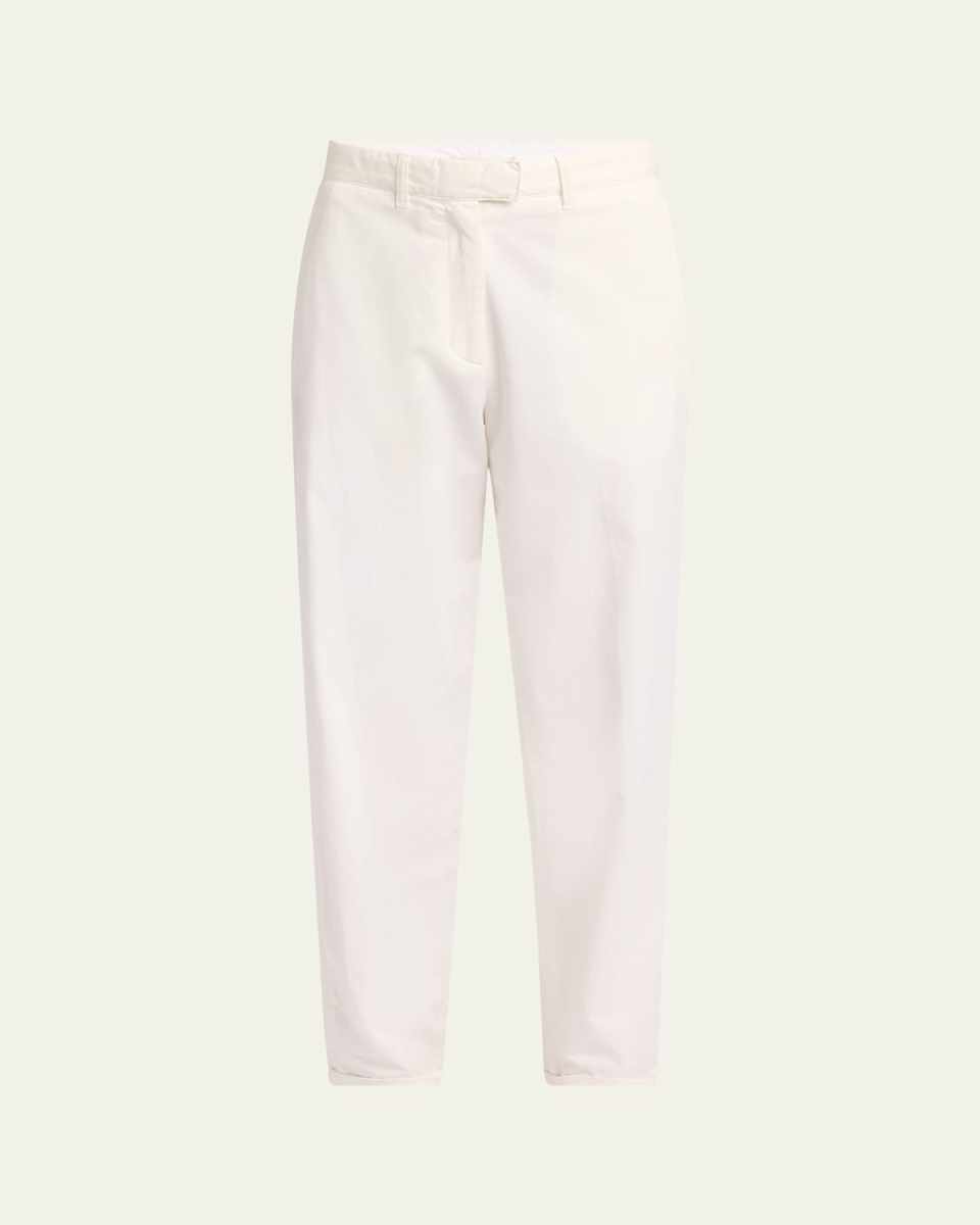 Neriah Cotton-Cashmere Straight-Leg Pants